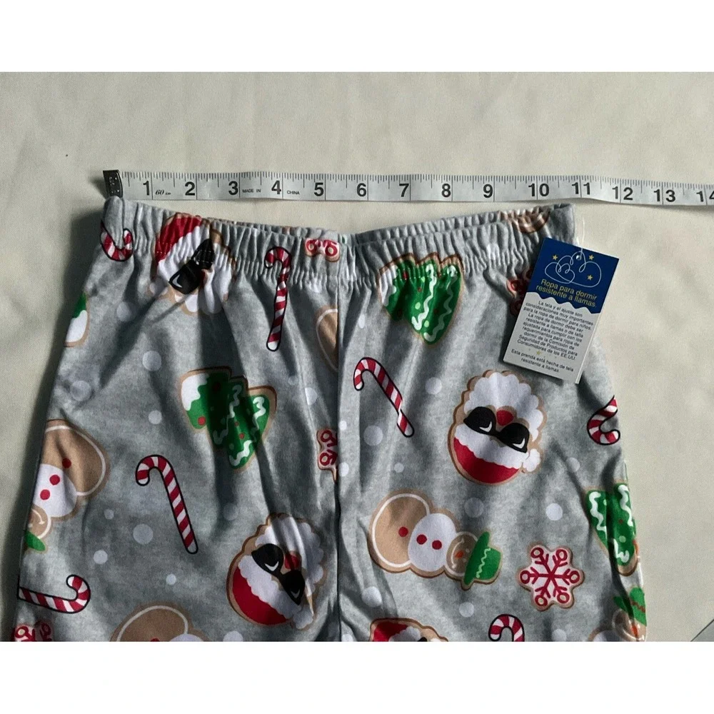 Up Late 2 pack Boys  Pajama Pants‎ With  Socks Size M 6/8 Holiday